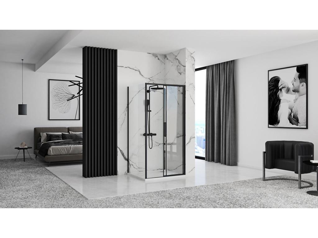 Meubiana Rapid Shower Enclosure 120x100 Black