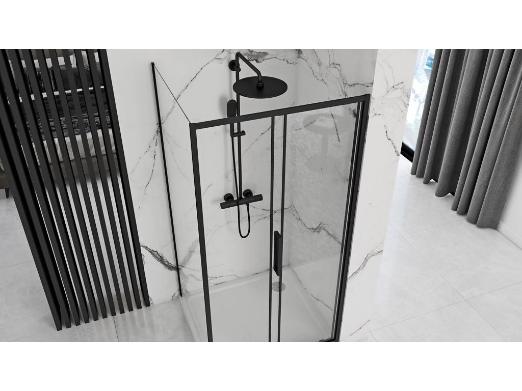 Meubiana Rapid Shower Enclosure 120x80 Black