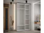 Meubiana 5 Sliding Door Wardrobe 235.2/130/45 2 Doors White/White/Black