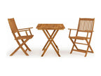 Brown wooden dining set 54x57x91 cm 02 0014921