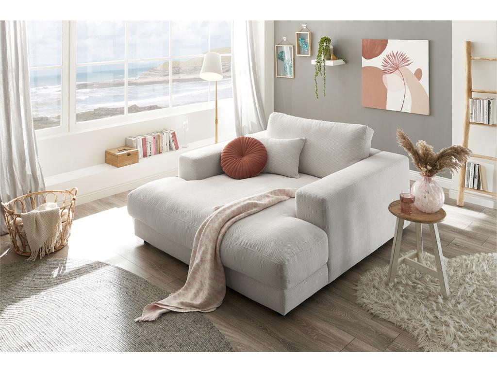 Chair - white corduroy - Meubiana