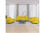 3-piece sofa set with yellow velvet cushions HQIE63644