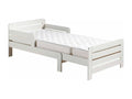 Meubiana - White Convertible Bed with Adjustable Mattress 90x140/200cm