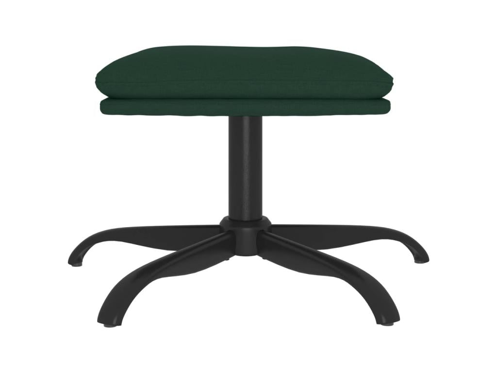 Dark Green Footrest 60x60x39 Fabric XQUU15850
