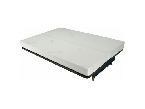 Laviecasa fabric bench 130x190 with 14cm Laviecasa mattress and Boky storage - Dark Brown RBIM41963