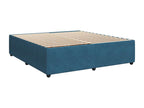 Meubiana bed base and blue 180x200 cm velvet mattress
