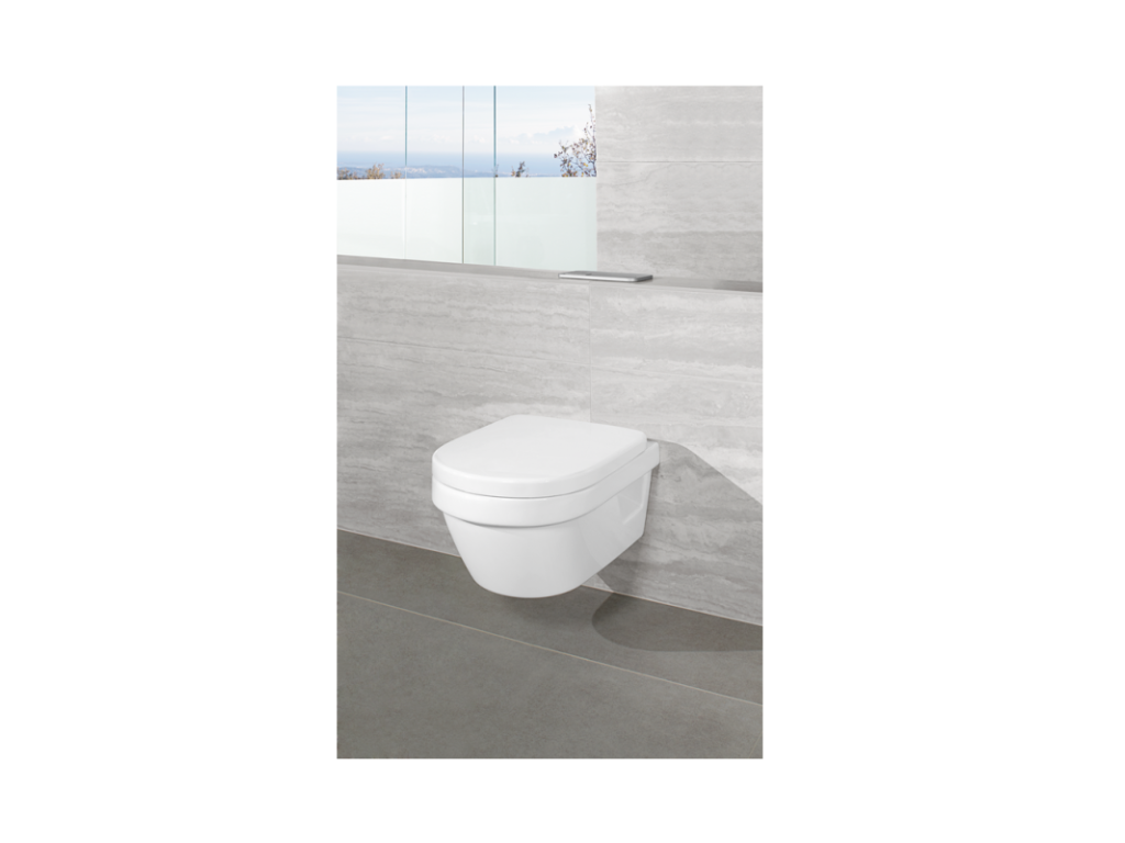 Laviecasa ET BOCH Architectura compact rimless wall-hung toilet with seat AUQM95252
