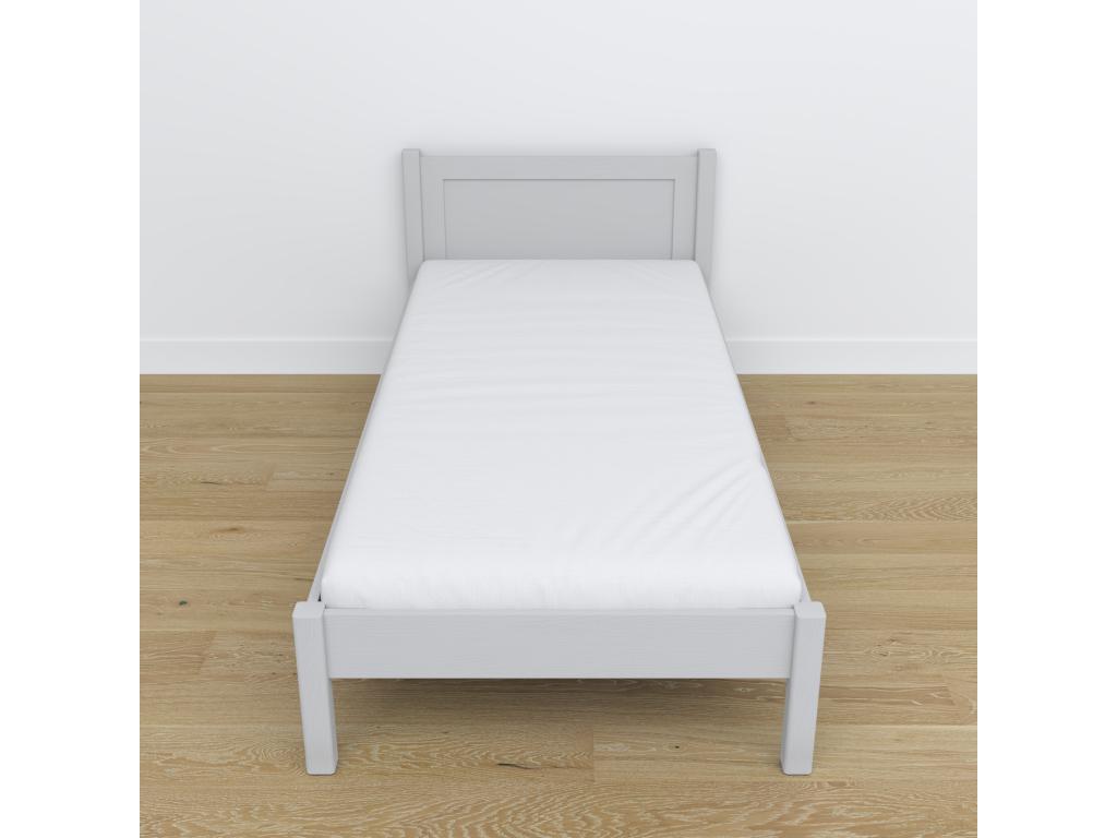 Single wooden bed N02 Grey 120x200