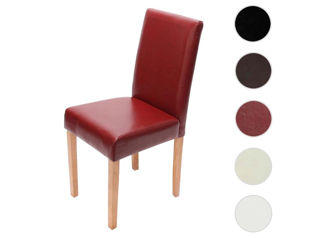 Meubiana red dining chair with light-colored legs