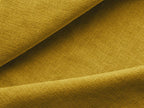 Panoramic corner sofa in chenille fabric - mustard - Meubiana