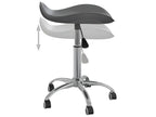 Grey Faux Leather Swivel Dining Chair TNZU23156