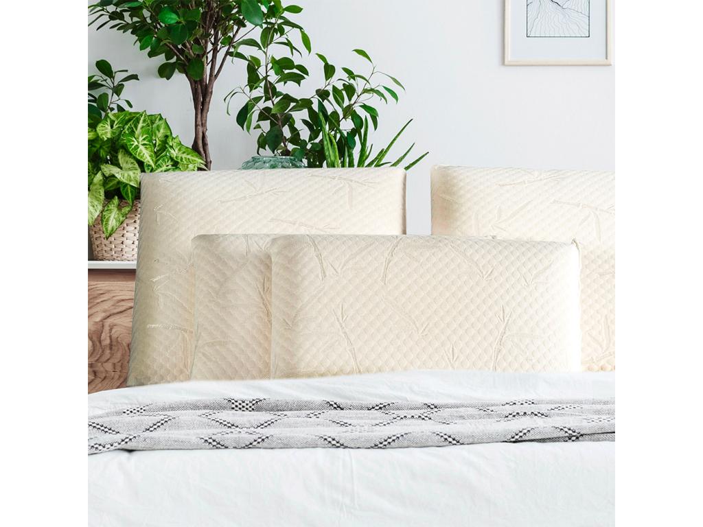 Meubiana - Set of 4 SERENITE 60x60 cm Pillows - Memory Foam