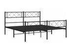 Metal bed frame without mattress with black bed legs 120x190cm SXPT03473