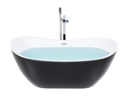Laviecasa freestanding bathtub 170 cm x 77 cm, Black OWAD89862