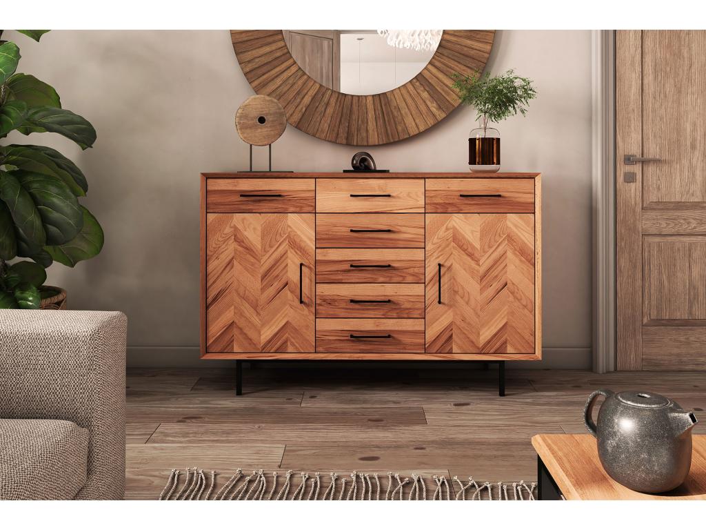 Meubiana - Chest of drawers in solid beech heartwood with natural oil finish