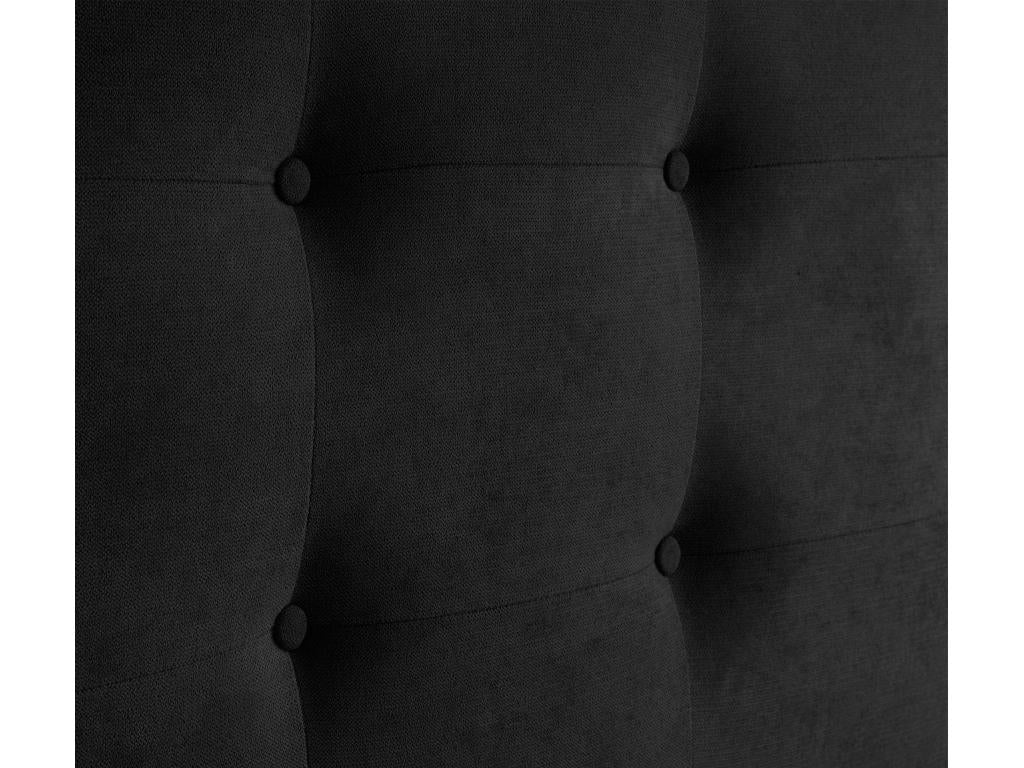 Meubiana Aqualine Fabric Headboard 160x115cm with Legs for 150/160cm Beds - Black
