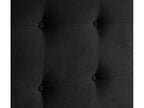 Meubiana Aqualine Fabric Headboard 160x115cm with Legs for 150/160cm Beds - Black