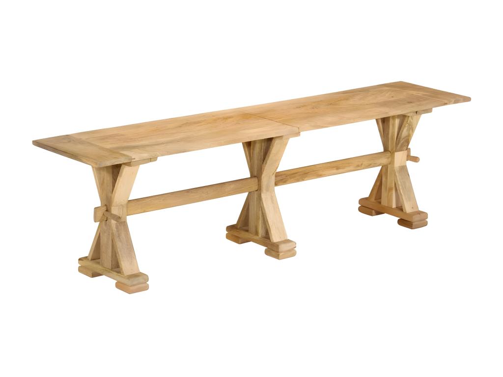 Bench 160x35x45 cm solid mango wood UVZX85982