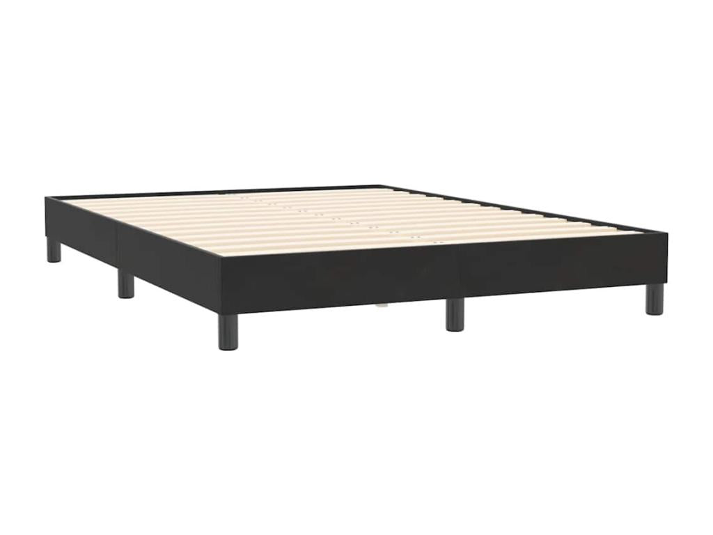 Laviecasa black velvet bed base (140x210 cm) without mattress UVDN65328