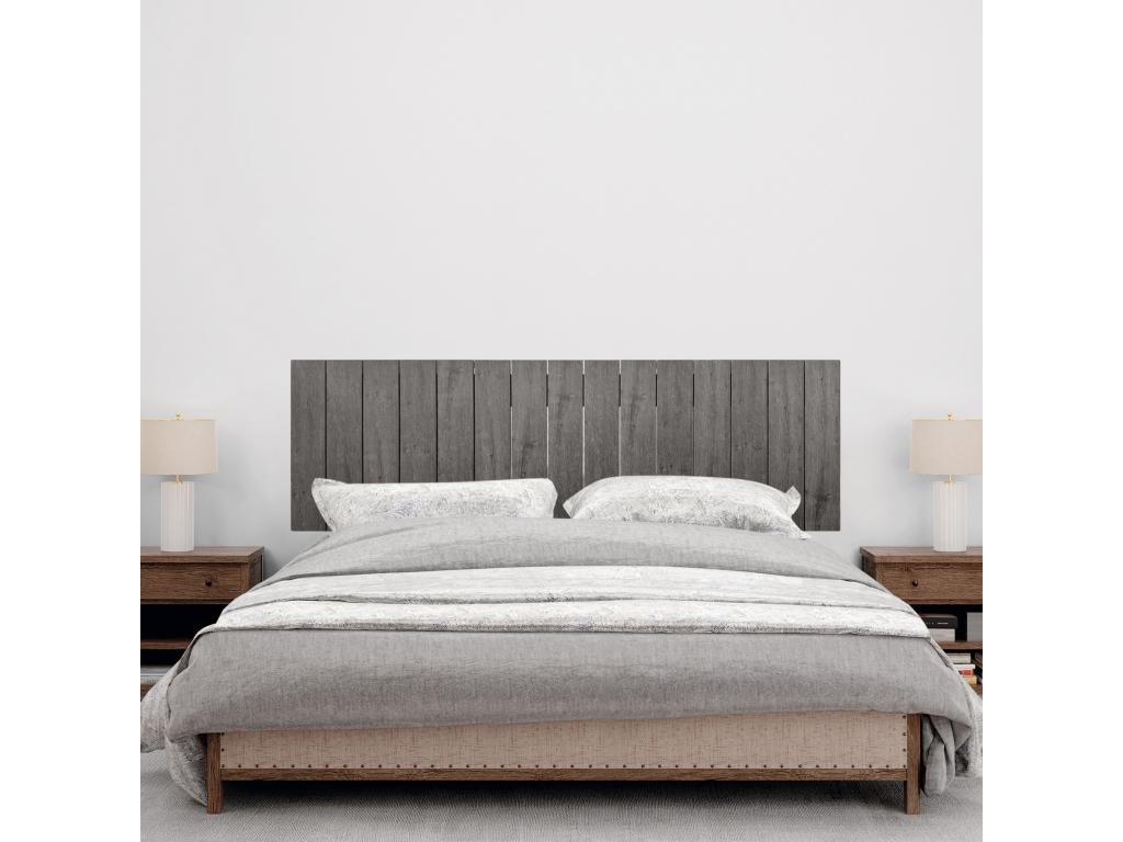 Laviecasa Recycled Wood Headboard, Vertical Style, with Legs, 145x115cm, for 145cm Beds - Ash Wood ZAIY32762