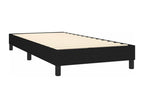 Upholstered bed base with mattress, black, 100x200 cm, fabric