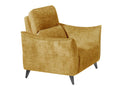 Meubiana Electric Armchair, Yellow Fabric - Meubiana