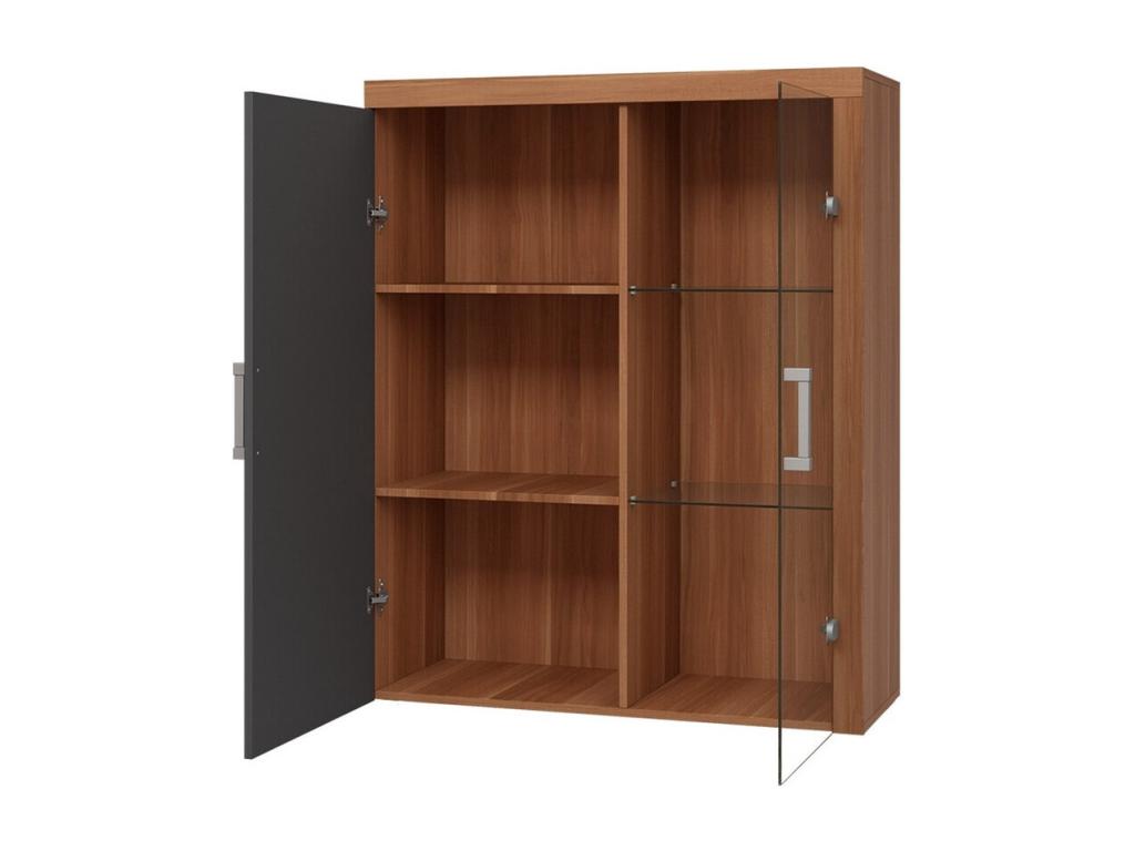 Laviecasa 102 Display Cabinet with Doors, 2 Doors, 111x90x35cm, QRWJ93375