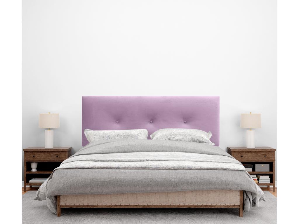 Laviecasa Smooth Velvet Headboard with Buttons 150x115 with Bed Legs 150/160 - Pink OROZ28015