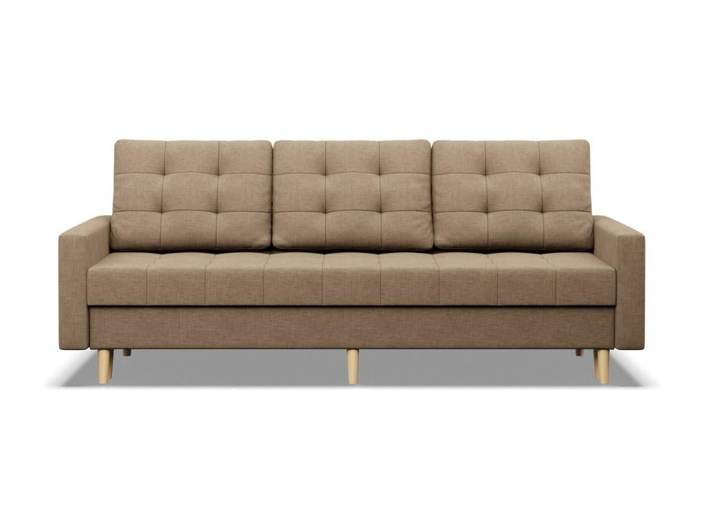 3-seater sofa with sleeper function, Brown FVZP09168