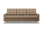 3-seater sofa with sleeper function, Brown FVZP09168