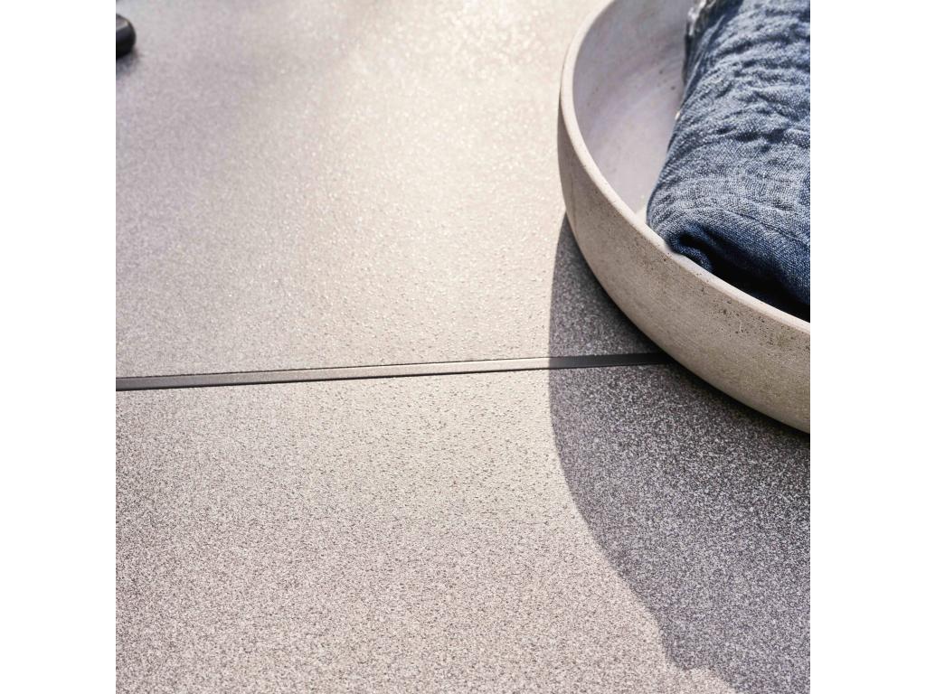 10-seater garden table in aluminum and grey ceramic - Meubiana