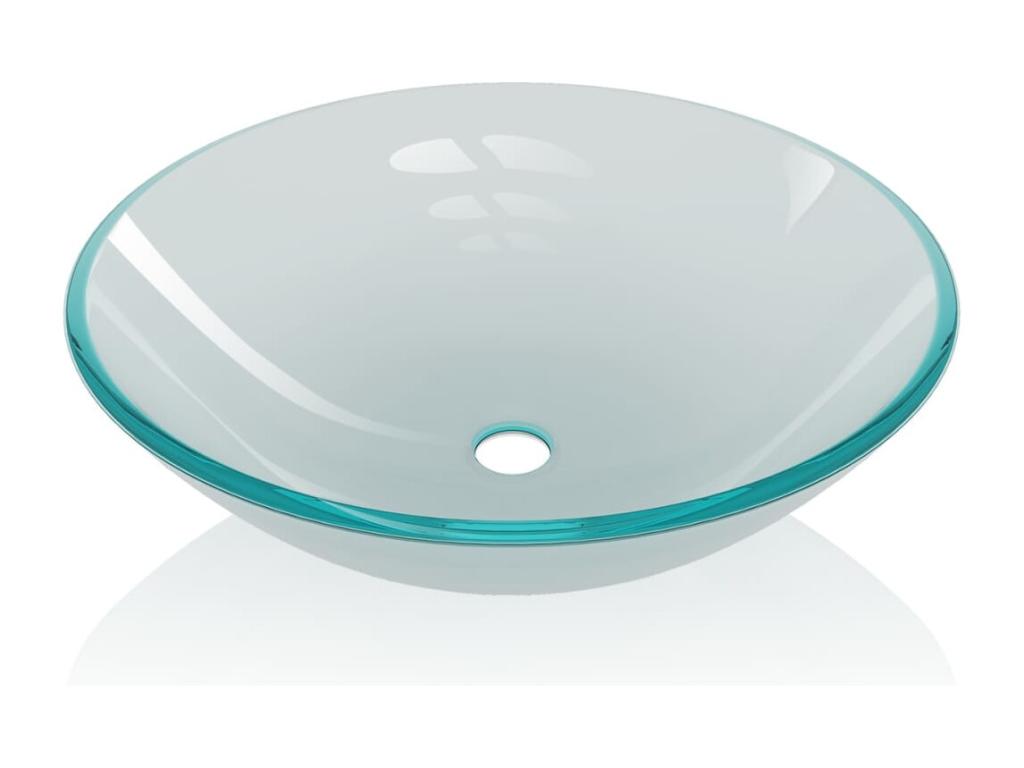 Glass bathroom washbasin 42x42x14 cm 02 0002520