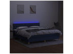 Meubiana bed base with blue LED mattress 160x200 Fabric