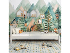 Single wooden bed N02 Grey 120x200