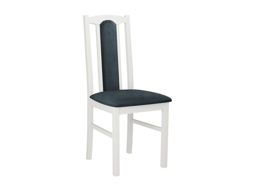 Victorville 145 Chair, White - Grey, 96x43x40cm, Upholstered, Wooden