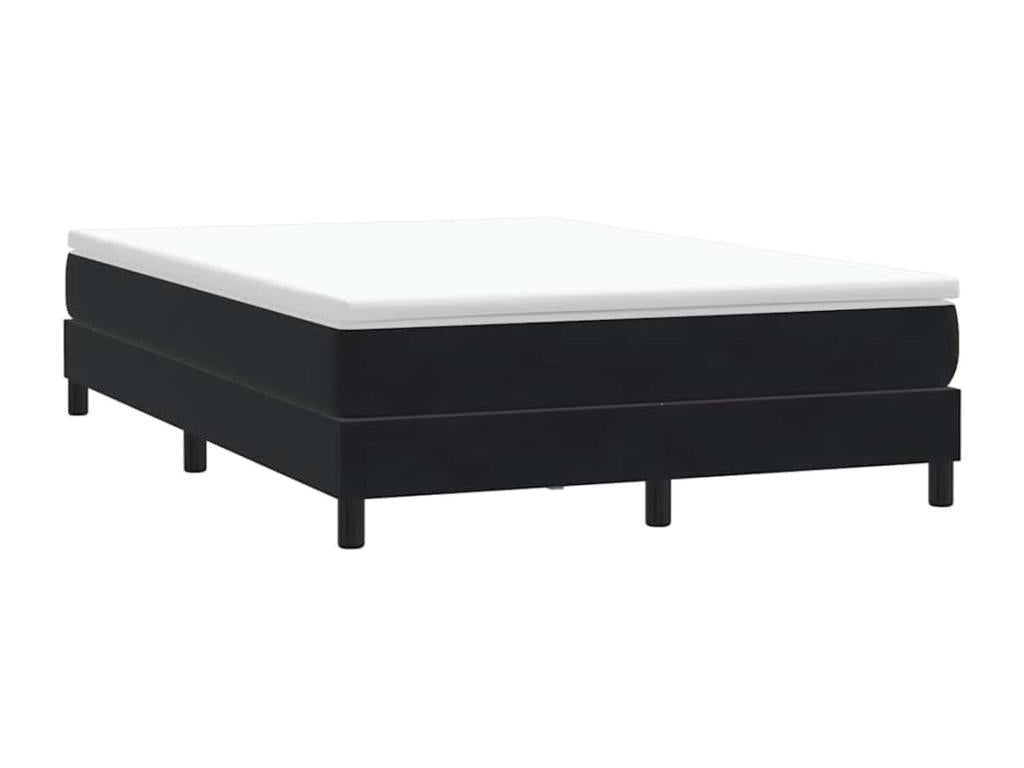 Laviecasa black velvet bed base (140x210 cm) without mattress UVDN65328
