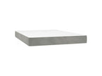 Laviecasa bed base and mattress, light grey, 140x200 cm, velvet, BMRW85320