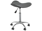 Grey Faux Leather Swivel Dining Chair TNZU23156