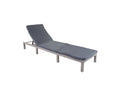 Laviecasa-A51 polyrattan garden chaise longue - Basic grey with dark grey mattress QIQV24190