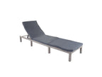 Laviecasa-A51 polyrattan garden chaise longue - Basic grey with dark grey mattress QIQV24190