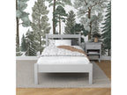 Single wooden bed N01 Grey 90x200