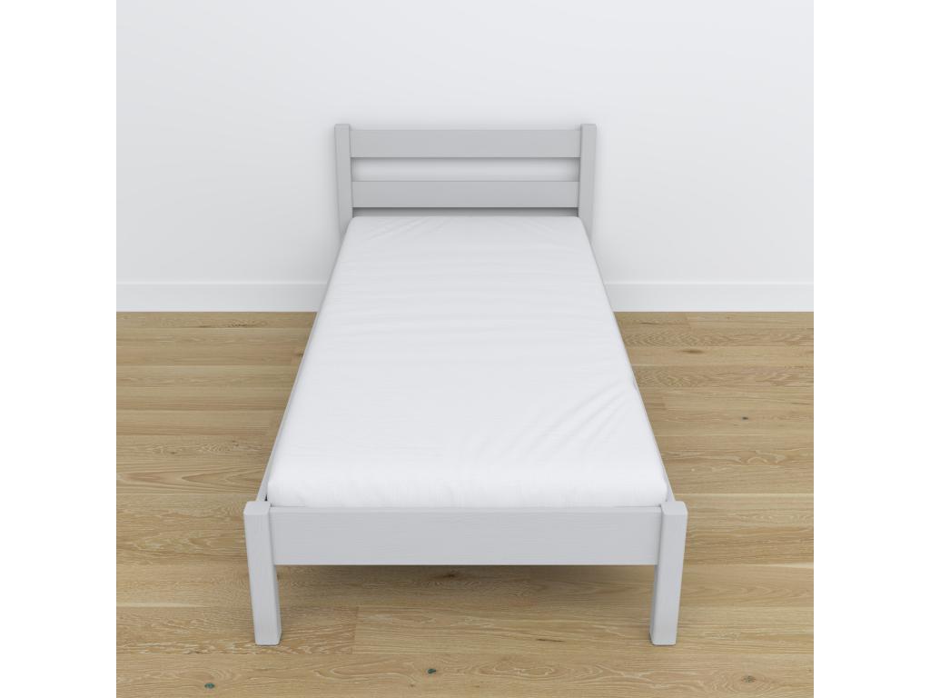 Single wooden bed N01 Grey 90x200