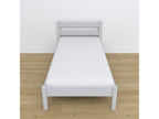 Single wooden bed N01 Grey 90x200