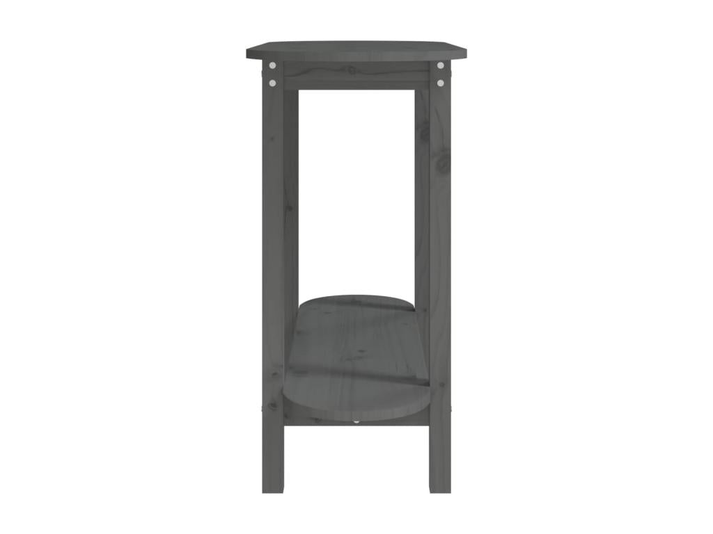 Grey console table 110x40x80 cm Solid pine wood