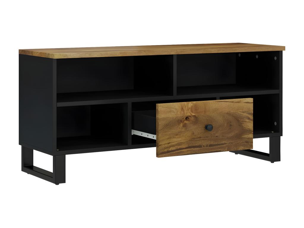 TV stand 100x33x46 cm mango wood and engineered wood