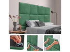 Meubiana Self-adhesive acoustic wall panels, eco-friendly wool, absorbent, shock-absorbing, bed decoration, green, 60x60cm