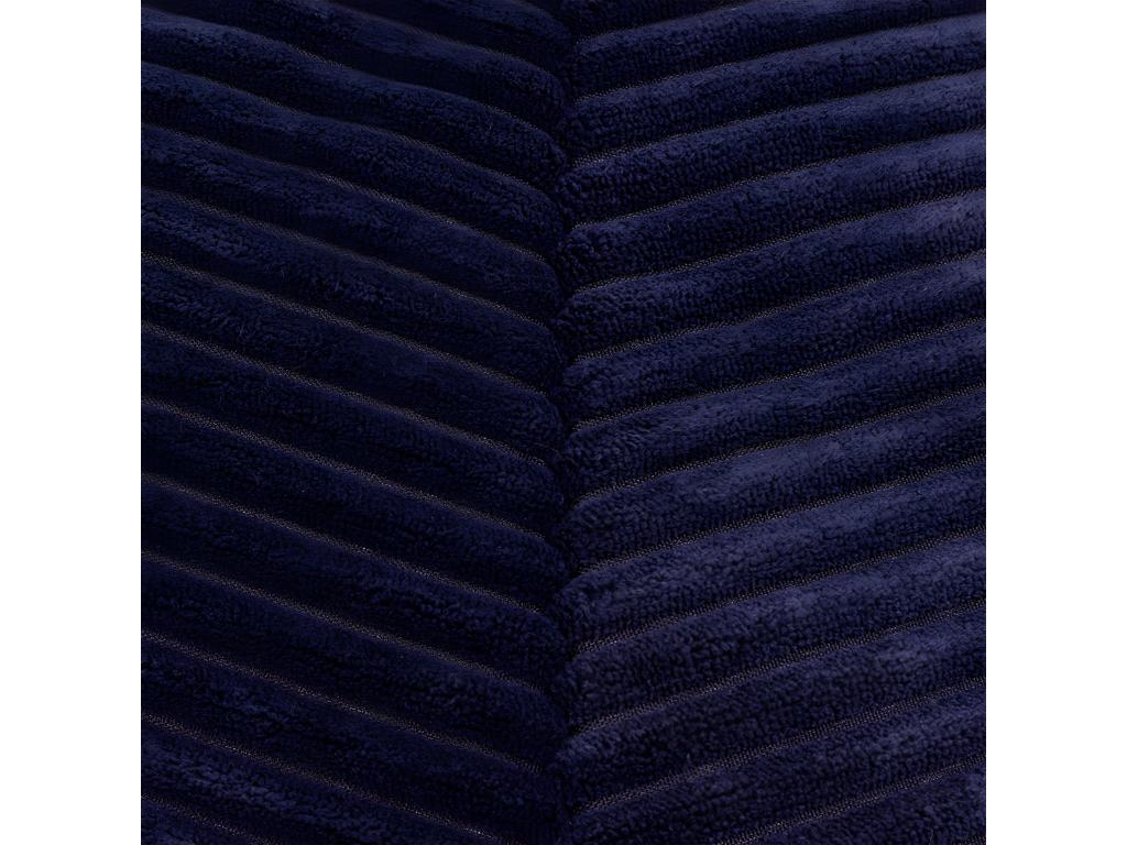 Reclining children's pouf in navy blue corduroy - Meubiana