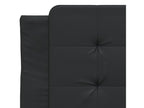 Black faux leather headboard cushion 80cm IHUF58321
