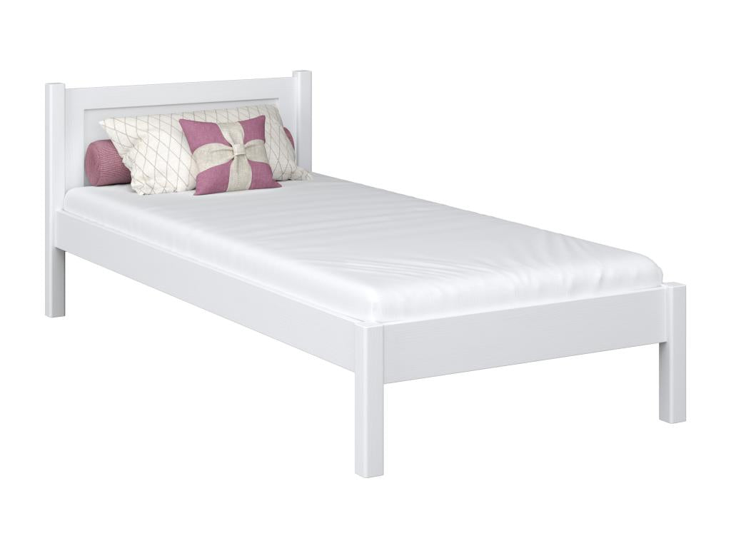 Single wooden bed N02 White 100x180 EIBK75096