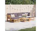 Laviecasa SDJE58396 7-piece solid wood garden furniture set with cushions